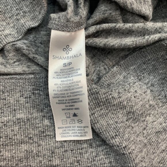 shambala💐grey Cowl Neck Long Sleeve Cowl Neck Top Small - Picture 9 of 11